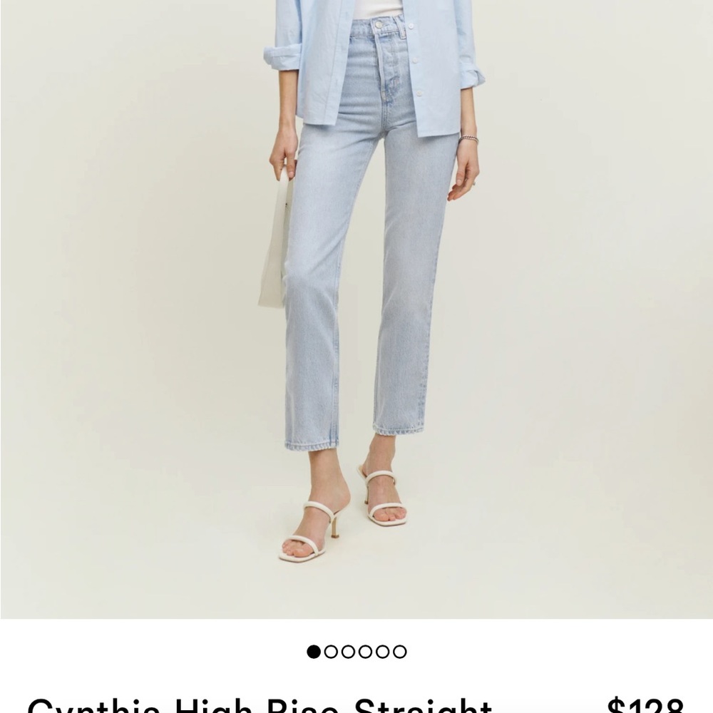 Reformation Cynthia High-Rise Straight Jean